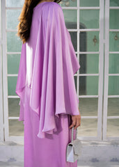 Orchid Cape Silk Dress