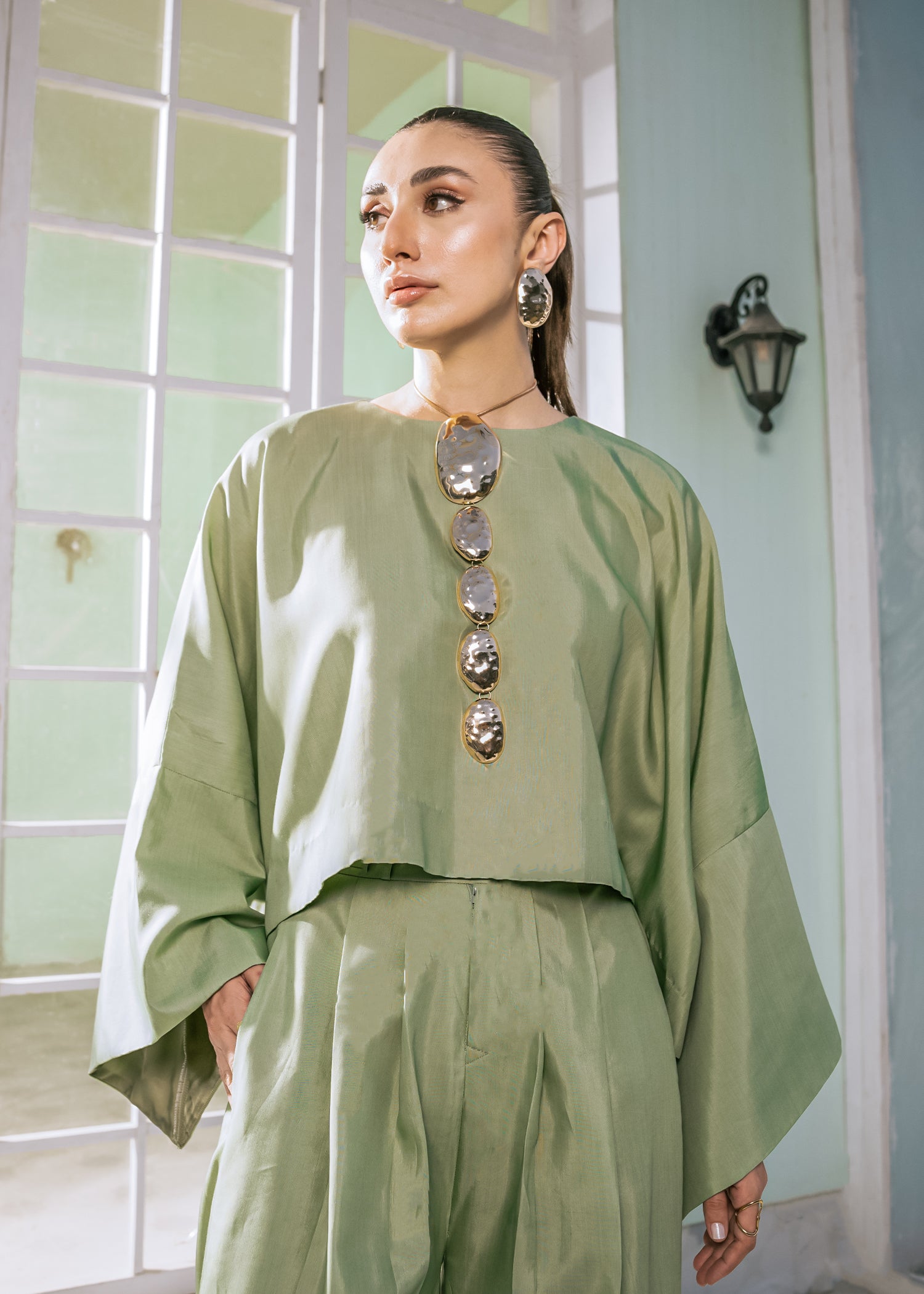 Sage Wide-Leg Co-ord Set