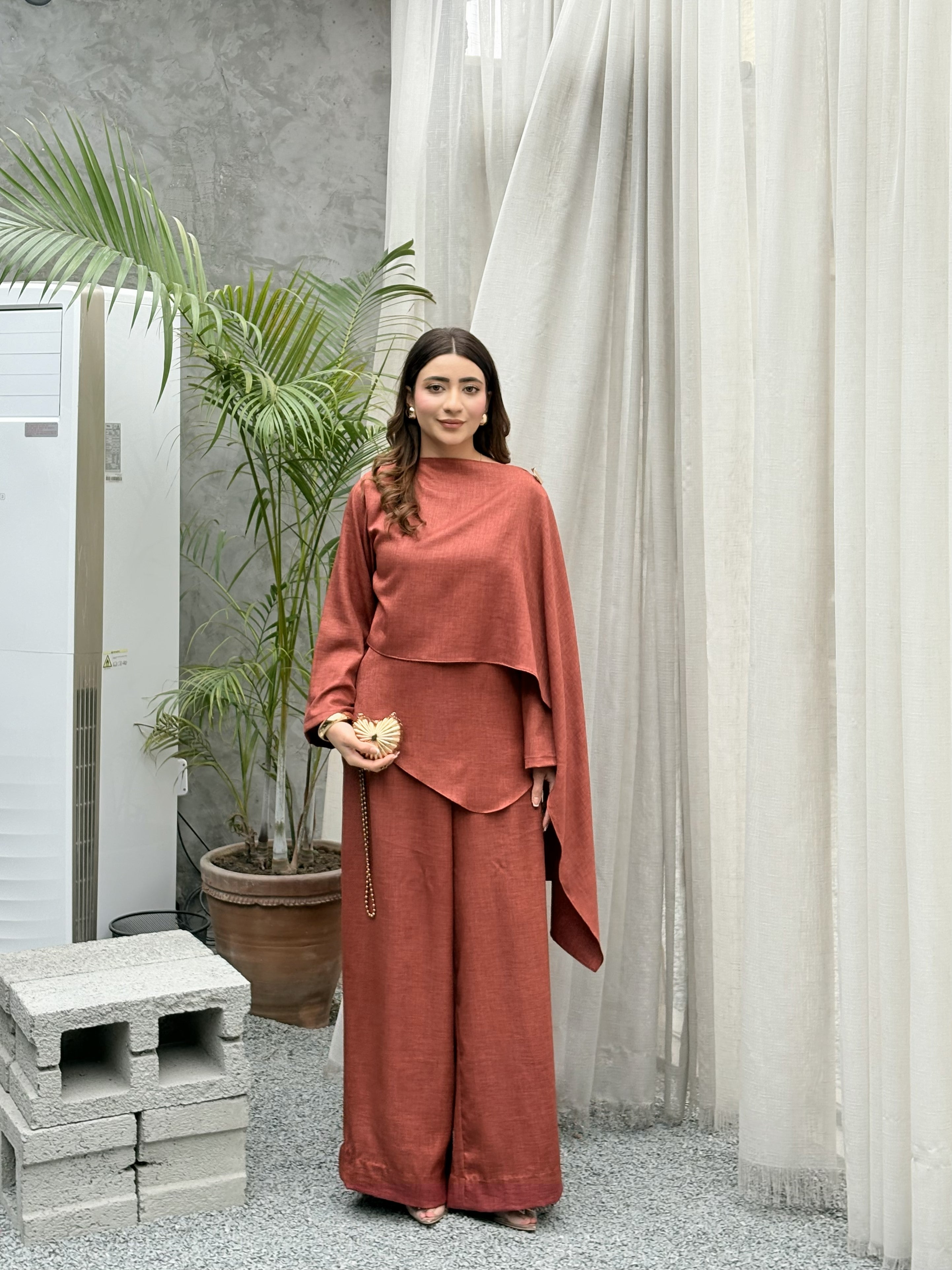 Serene Drape - Deep Rust