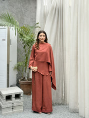 Serene Drape - Deep Rust