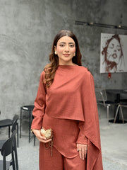 Serene Drape - Deep Rust